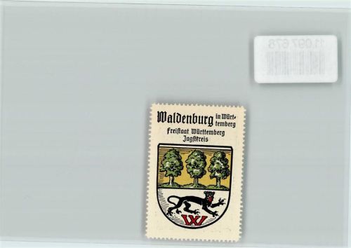 Waldenburg Vignette Wappen Kaffee Hag ca 1920-1940