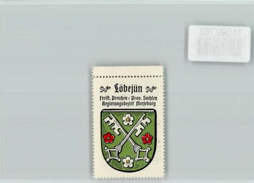 Löbejün Vignette Wappen Kaffee Hag ca 1920-1940