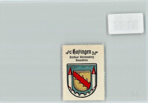 Hayingen Vignette Wappen Kaffee Hag ca 1920-1940