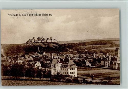 Bad Neustadt Ortsansicht mit Ruine Salzburg