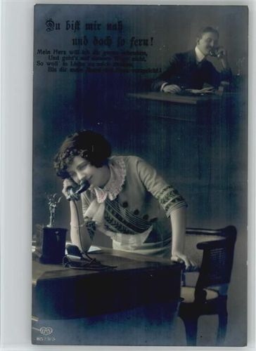Du bist mir nah und doch so fern - Foto AK Verlag EAS - Liebe Poesie