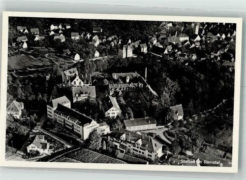 Stetten 1949 Fliegeraufnahme Strähle