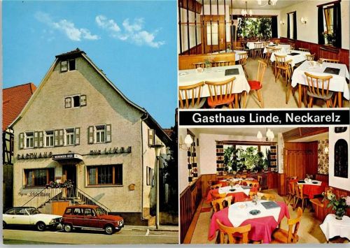 Neckarelz Gasthaus Linde Innenaufnahmen Gastraum 3-Bildaufnahme