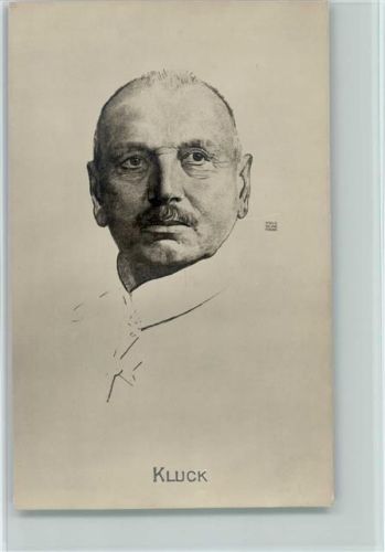Portrait signiert Foto AK General Kluck