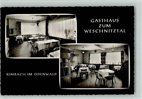 Rimbach Gasthaus zum Weschnitztal Innenaufnahmen Gastraum 2-Bildaufnahme