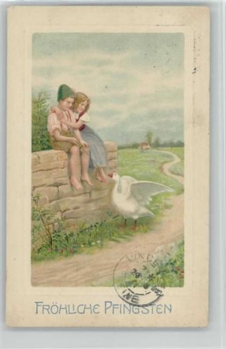 Kinderpoesie - Gänsehirt - 1911 AK