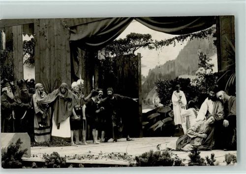 Freilichtbühne mit Darstellern Foto AK