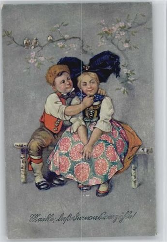 Trachten - Kinderpoesie - Verlag GMT Serie 206 AK