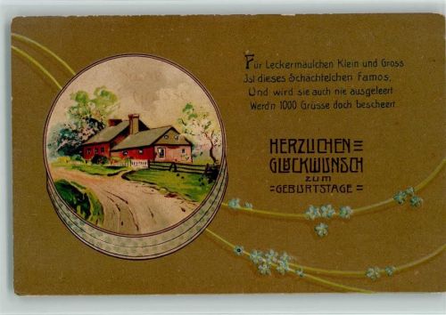 1909 Diese Schachtel ist famos .... Gedicht