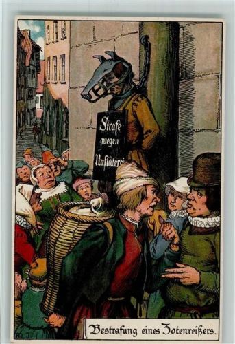 Bestrafung eines Zotenreißers - Litho - Nürnberg