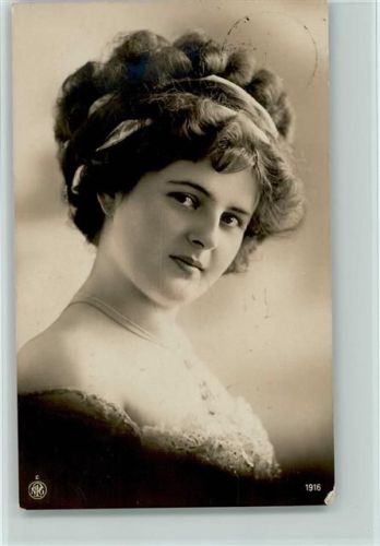 1911 NPG Nr. 1916 - Frauenkopf mit tiefem Dekollete, Erotik
