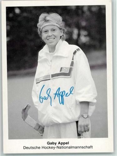 Gaby Appel - Hockey-Nationalmannschaft - Original Autogramm