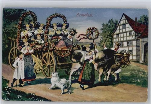 1919 Erntefest - geschmückter Wagen