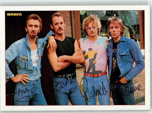 Gruppe Spliff - Bravo Autogrammkarte Rock / Pop