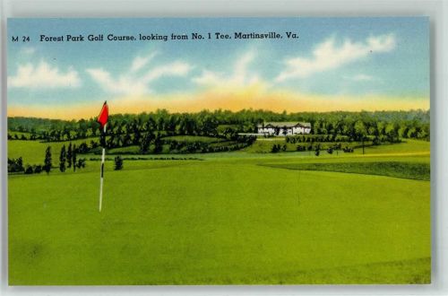 Forest Park Golf Course, Martinsville, Va USA ca 1935 AK