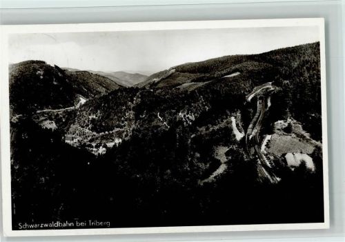 Schwarzwaldbahn bei Triberg Fotokarte 1939 AK