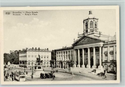 1930 Place Royale , Straßenbahn AK