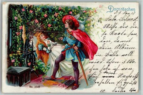 No. 3510 Dornröschen 1901 litho AK