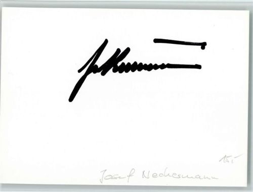Original Autogramm ohne Bild - Josef Neckermann