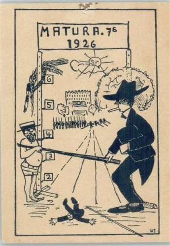 Matura 76 - 1926 - Zieltor - Humor - sign WS
