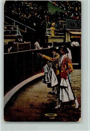 Matadore verneigen sich vor dem Publikum ca 1930 AK