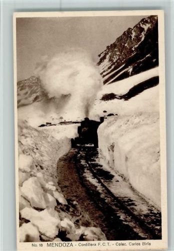 Mendoza - Cordillera F.C.T. Dampflokomotive Winter Nr. 18