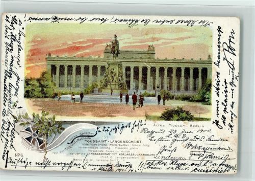 Berlin Mitte 1900 Toussaint-Langenscheidt Nr. 6 - AK Altes Museum