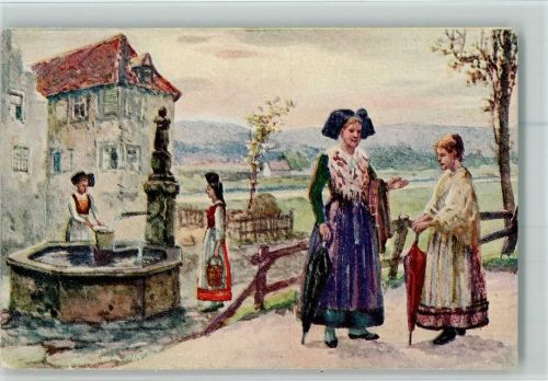 1917 Trachten Serie: Aus dem Elsaß AK