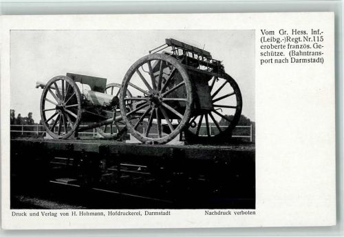 WK I Eroberte französ. Geschütze - gute Erhaltung