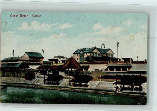 Durban 1913 Osean Beach, fleckig