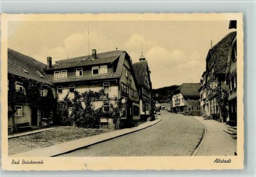 Bad Brückenau 1954 Altstadt - Verlag Hans Brust - Die schöne Rhön Nr. 6 AK