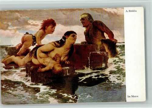 Im Meere - Mythologie - Nymphen mit Baby