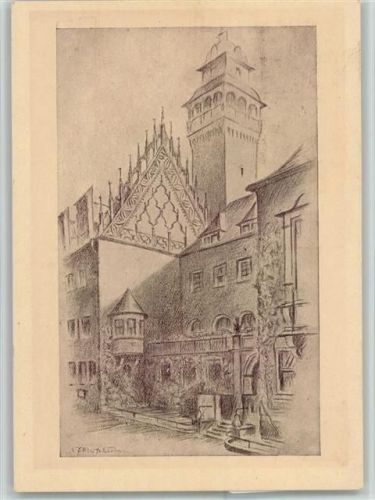Zeitz 1947 Fest Postkarte 980 Jahrfeier - Zeichnung Merseburger und Sonderstempel - Ereignis