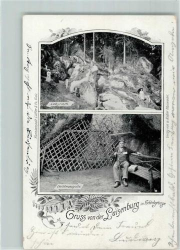 Wunsiedel 1900 Labyrinth Luisenburg AK