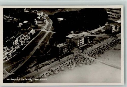 26548 W2982 Norderney - Luftaufnahme Weststrand