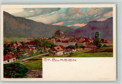 St. Blasien 1898 Velten Verlag - sehr gute Erhaltung AK