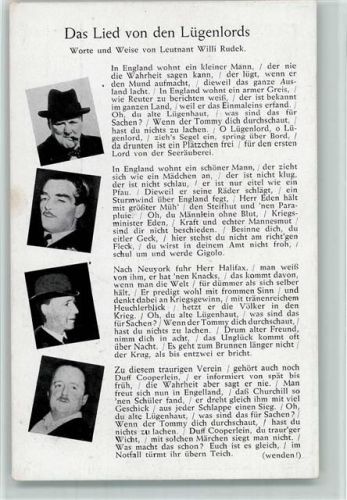 Verlag Franke Nr. 2 - Das Lied vom Lügenlord - Propaganda