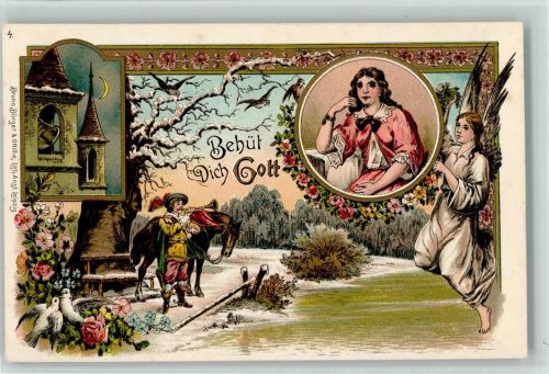 1898 Nr. 4 Trompeter v. Säckingen - Behüt Dich Gott - sehr gute Erhaltung AK