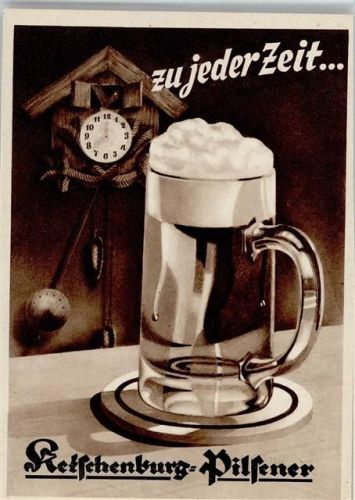 Ketschenburg Polsener - Kuckucksuhr , Bierglas