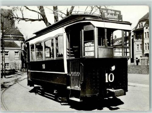 Nordhausen 1933 75 Jahre Straßenbahn TW 10 im Betriebshof