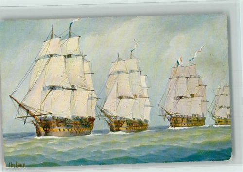 Karte Nr. 48 - Franz. Linienschiffe - Segelschiffe