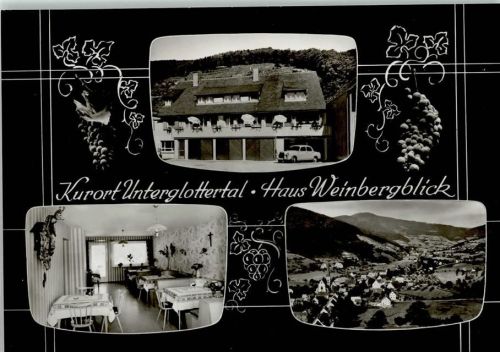 Unterglottertal Haus Weinbergblick Innenaufnahme Gesamtansicht 3-Bildaufnahme