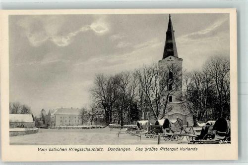 Riga Vom östlichen Kriegsschauplatz Dondangen Rittergut Kurland