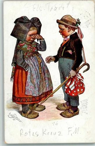Elsass Trachten - Verlag Bäcker Nr. 16 AK