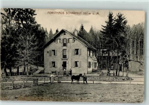 Breitenbach 1915 Forsthaus Schirrgut AK