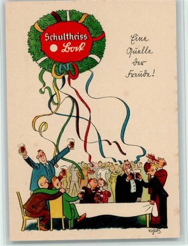 Schultheiss Bier - Eine Feier sign Kossatz