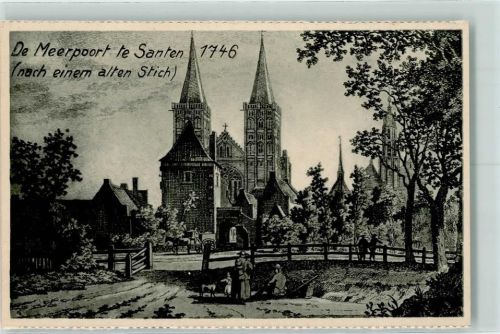 Xanten De Meerpoort te Santen 1746 Nach einem alten Stich