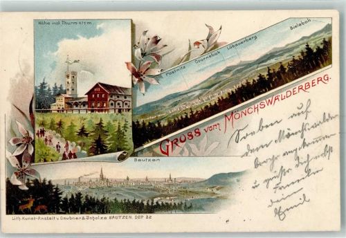 Wilthen 1899 Mönchwalderberg Turm