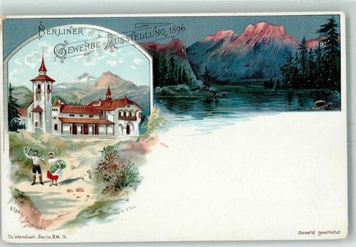 Treptow 1896 Alpen Panorama Verlag Th. Wendisch