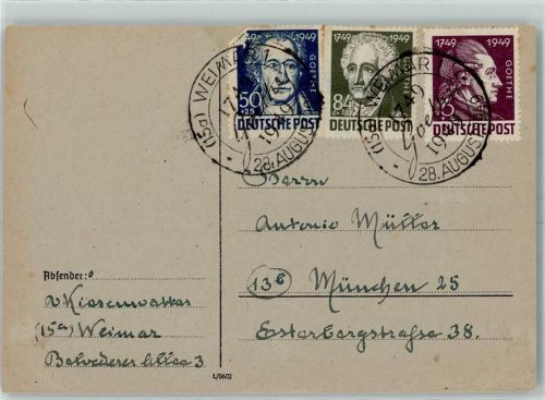 SST Weimar Goethe 1749-1949